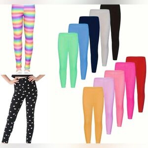 Girls Size Small 5/6 Legging Bundle 12 Pieces